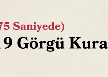 19 Görgü Kuralı